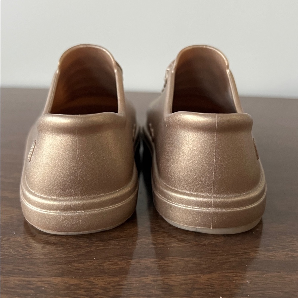 Mini Melissa Metallic Gold/Bronze Sneakers Size 5 Toddler - Picture 8 of 12